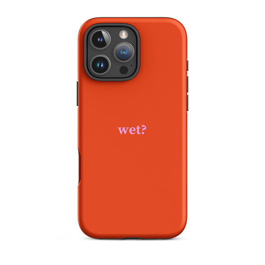 wet? iPhone® case red