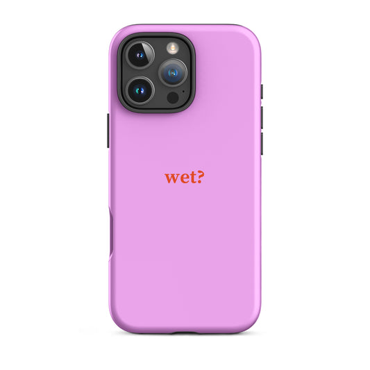 wet? iPhone® case bubblegum